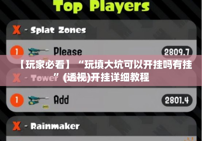 【玩家必看】“玩填大坑可以开挂吗有挂”(透视)开挂详细教程